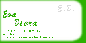 eva diera business card